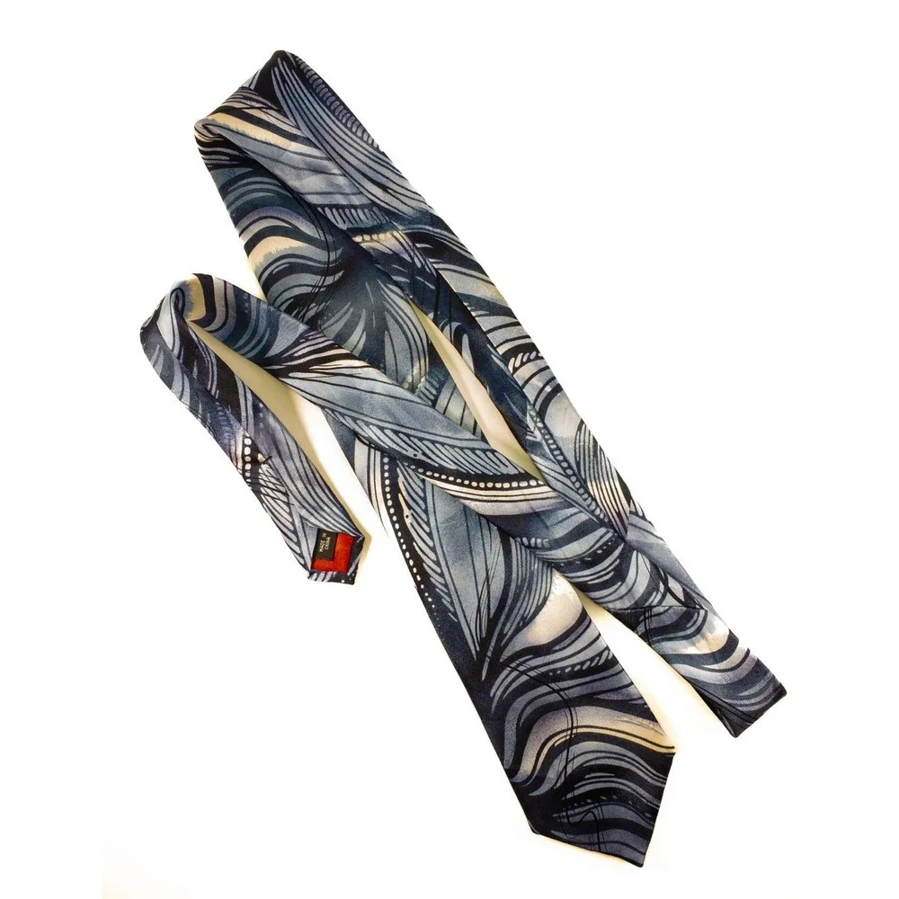 Vtg Jerry Garcia Rip Tide Collection 68, 100% Silk Tie, Wearable Art